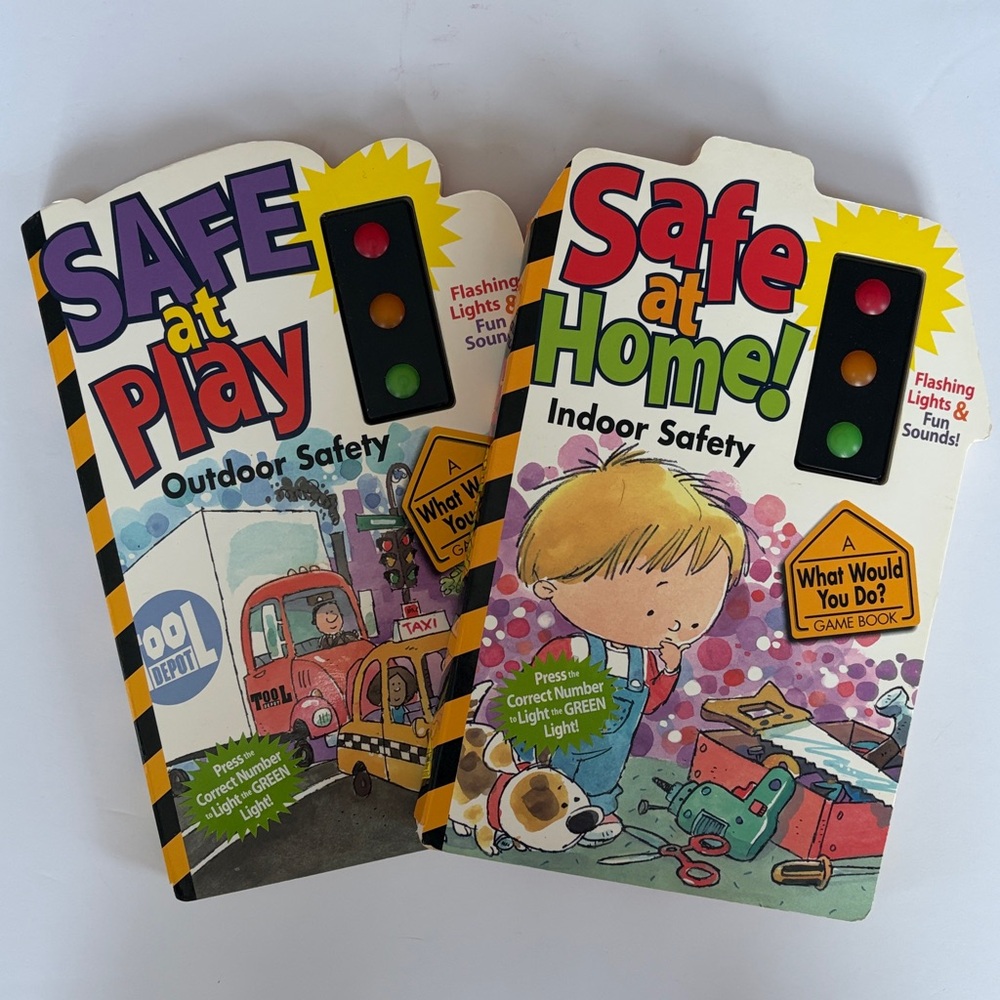 Safe at Home! Indoor Safety & Safe at Play Outdoor Safety Games Book Set